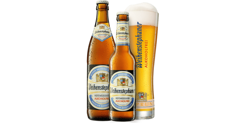 Weihenstephaner Hefeweissbier Alkoholarm 0,5% packshot