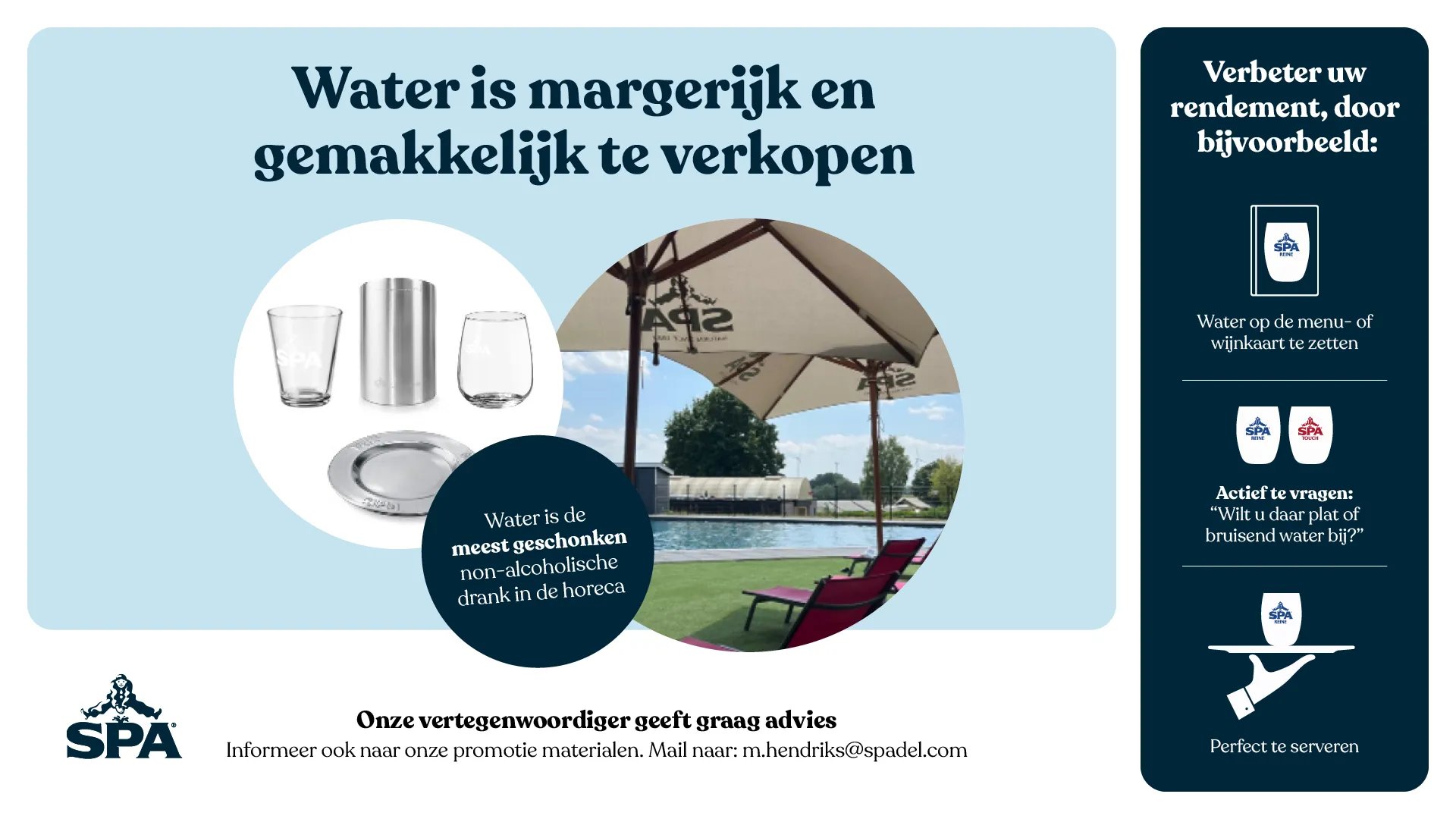 Vertegenwoordiger en POS materialen